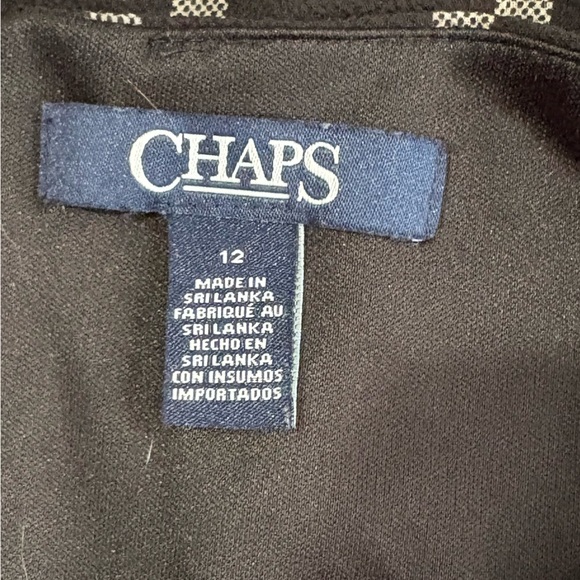 Chaps Ralph Lauren long sleeve plaid checkered midi dress size 12 - Picture 4 of 10